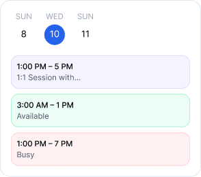 الحجز والمواعيد