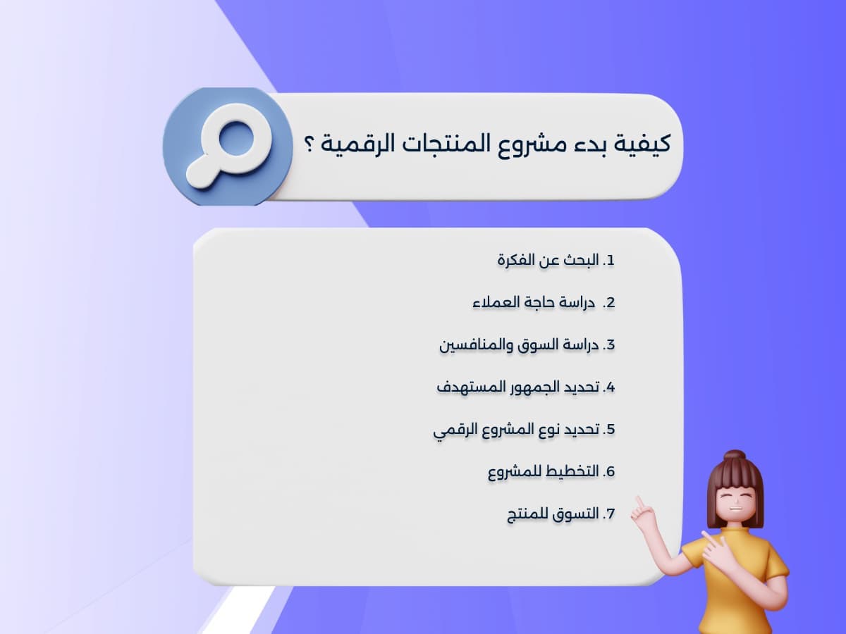 كيفية بدء مشروع المنتجات الرقمية | اهم 7 خطوات